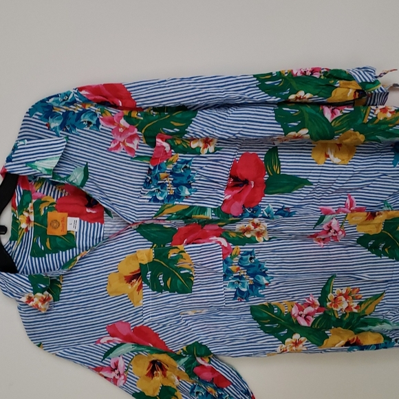 Ruby Rd striped button down shirt - Picture 2 of 7